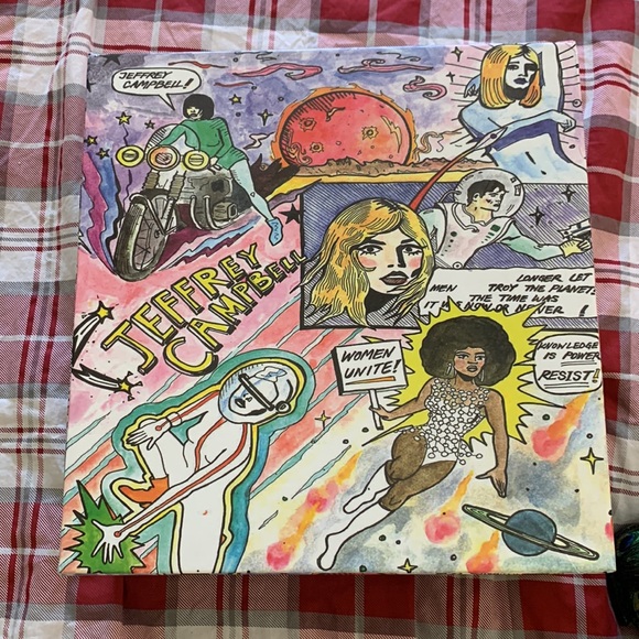 Vintage Jeffrey Campbell platform chunky heels 36 preowned fits like a 5.5 6 - Picture 3 of 13